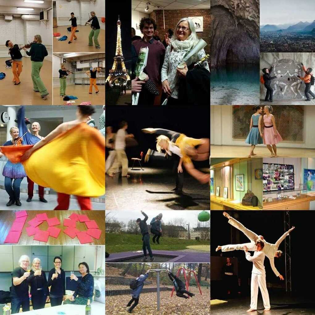 Collage of 9 collages or individual photos
